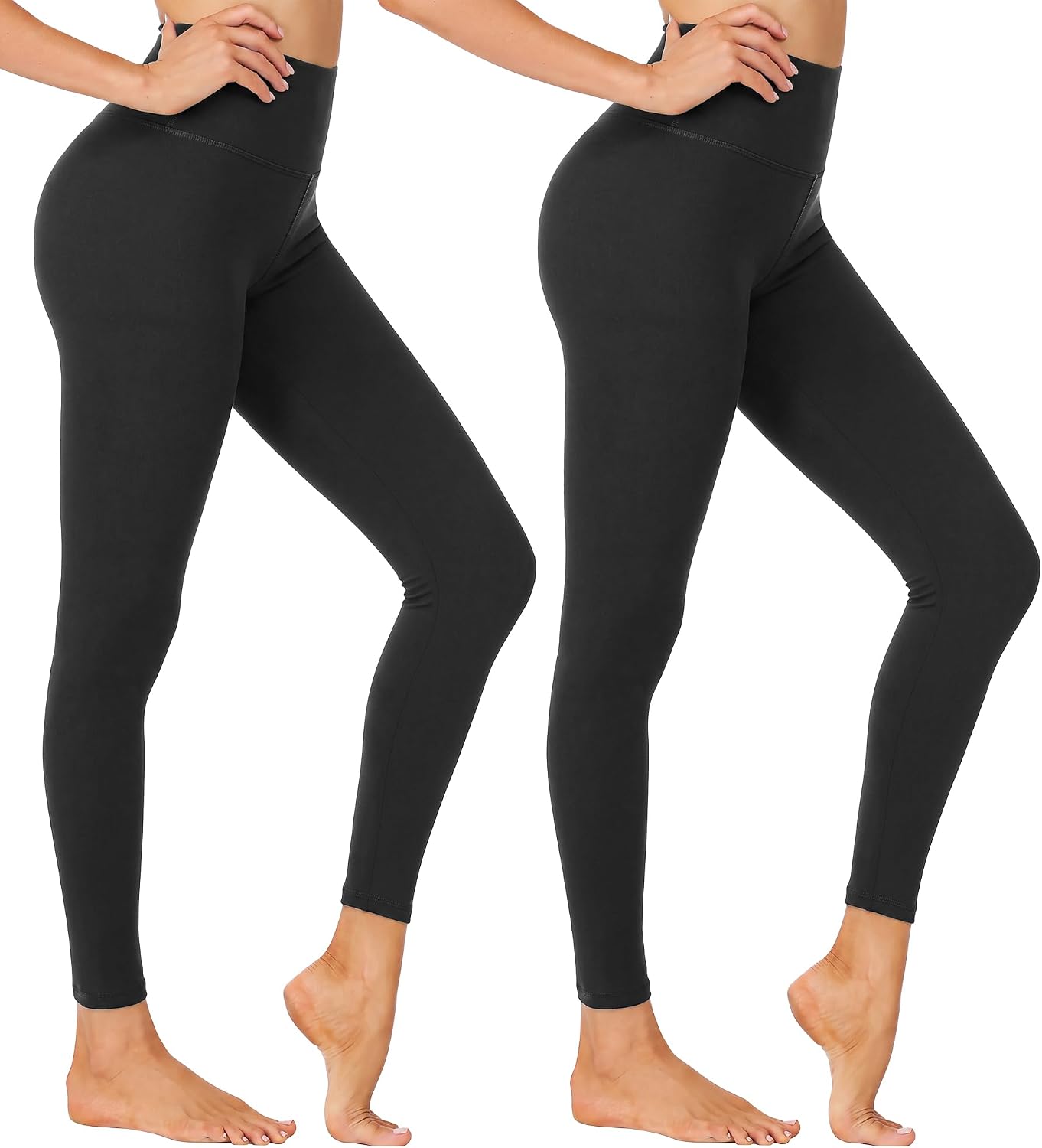 Detalle 2 de NexiEpoch Women's Capri Leggings, 4-Pack