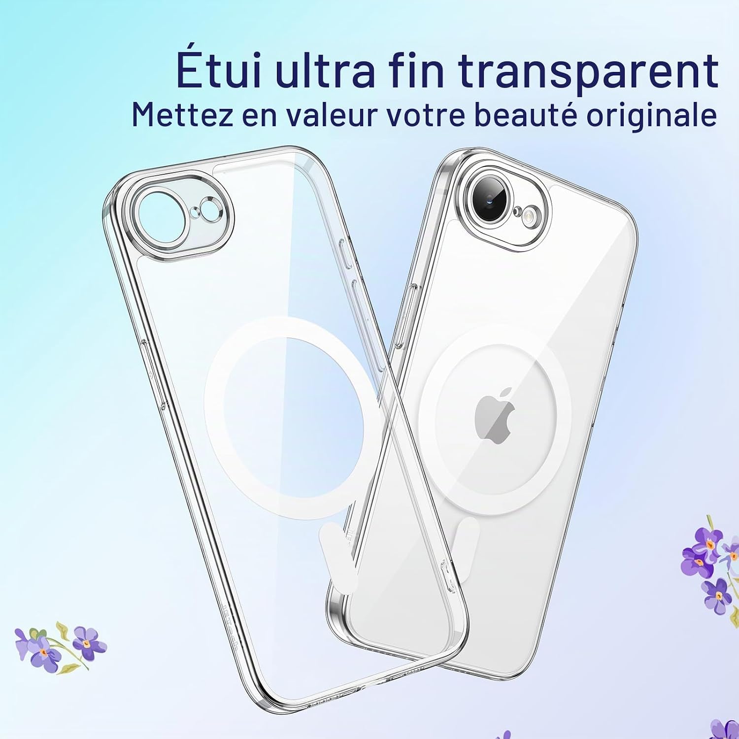 Thumbnail 4 de JETech magnetische beschermhoes voor iPhone 17e/16e, transparant en MagSafe-compatibel