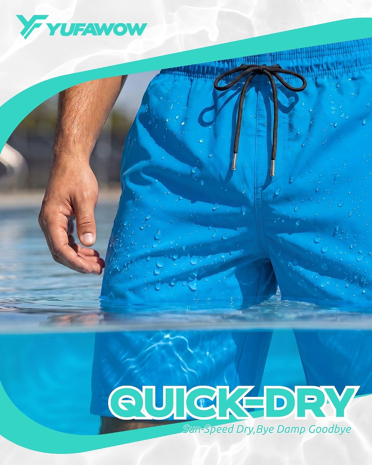 Thumbnail 6 de Yufawow Men's Swim Trunks with 7-Inch Length
