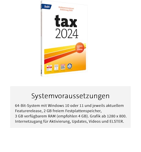 Thumbnail 1 de Tax 2024 (für Steuerjahr 2023) von Buhl Data Service – Aktivierungscode per Email