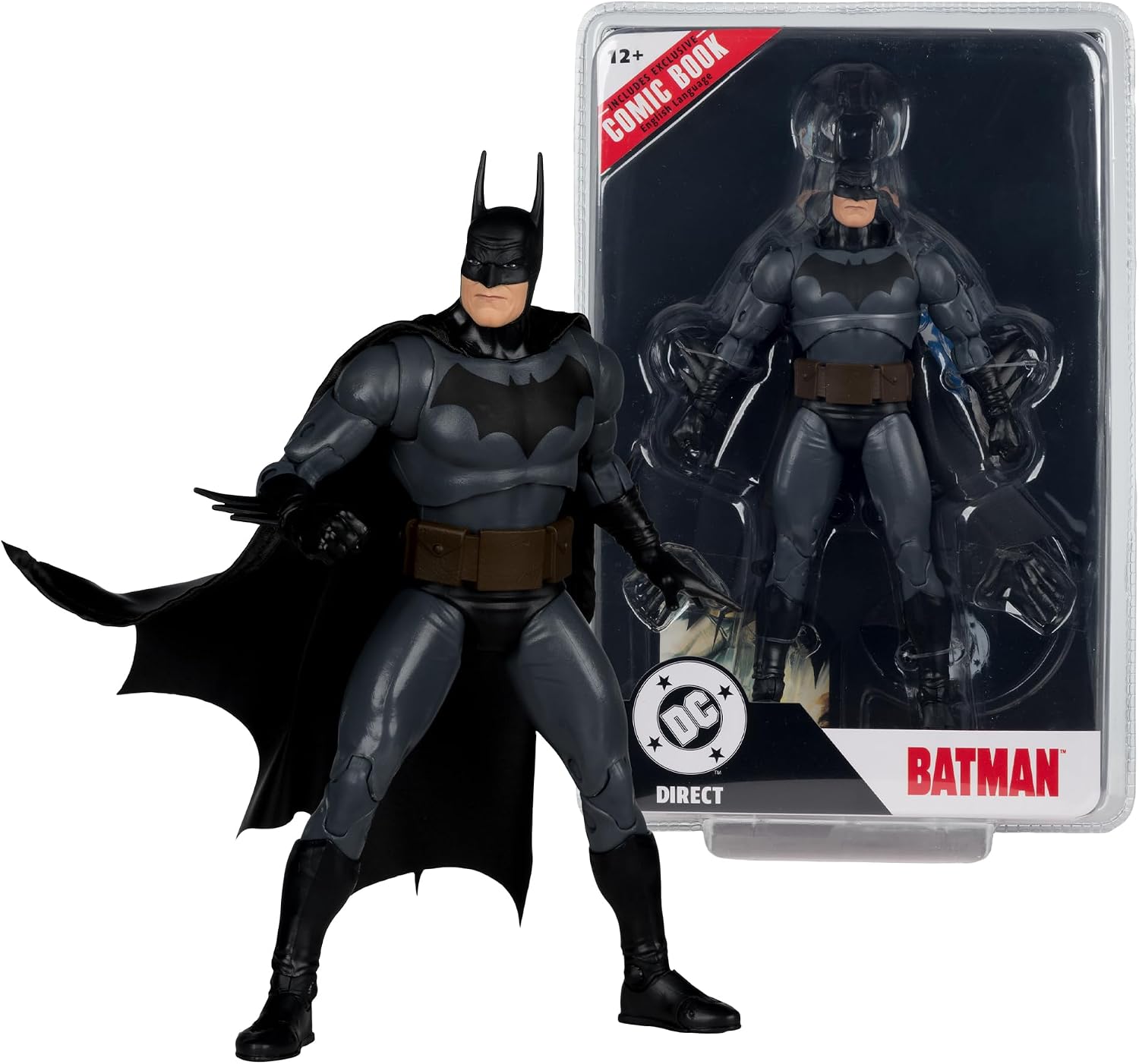 Detalle de McFarlane DC Direct Page Punchers – figurka Batmana (Sprawiedliwość), 18 cm