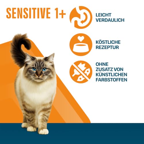 Detalle 2 de Perfect Fit Sensitive Adult 1+ Trockenfutter für Katzen 7 kg Truthahn – gesund Haut, Fell und Verdauung