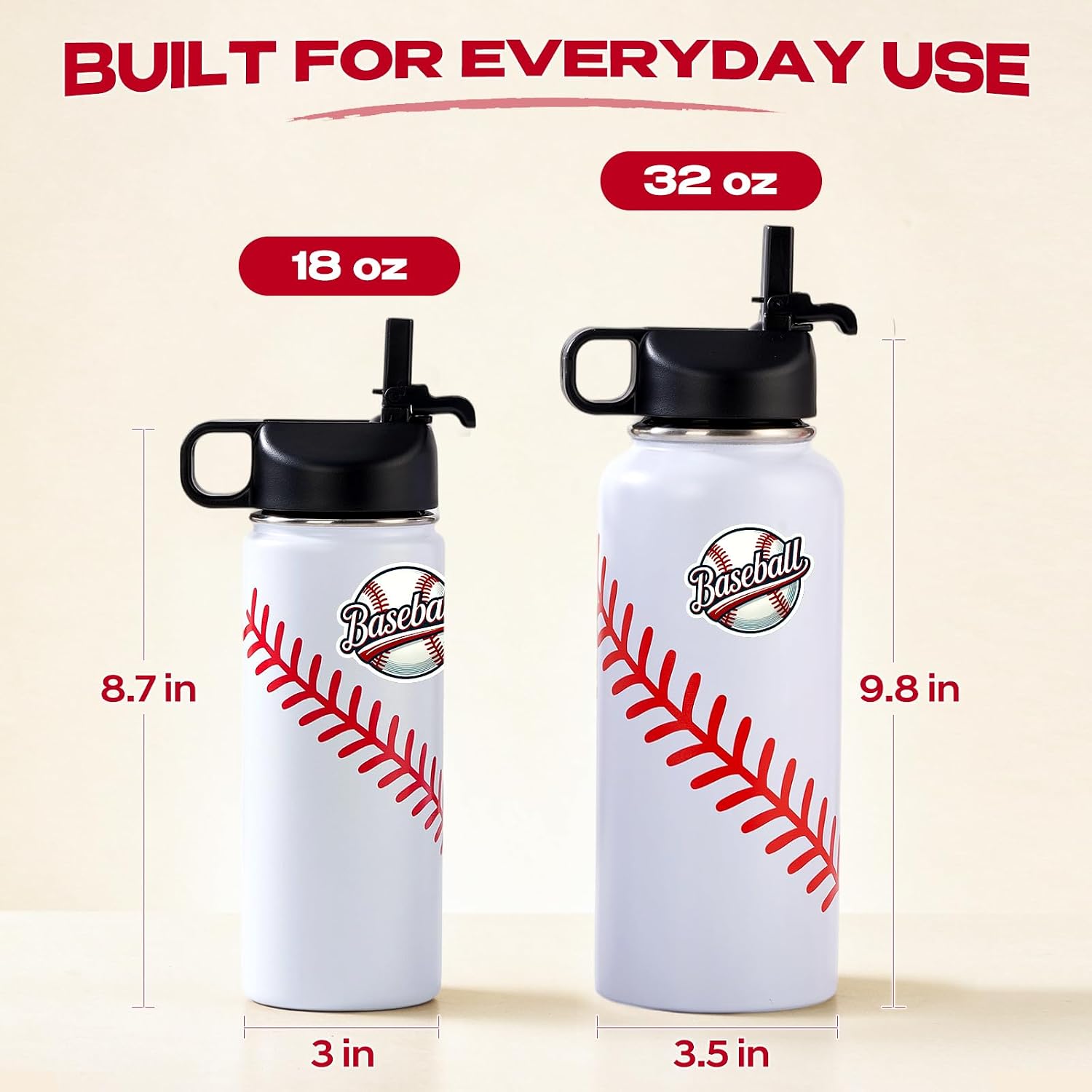Thumbnail 5 de RhythmFit Baseball Water Bottles 18 oz