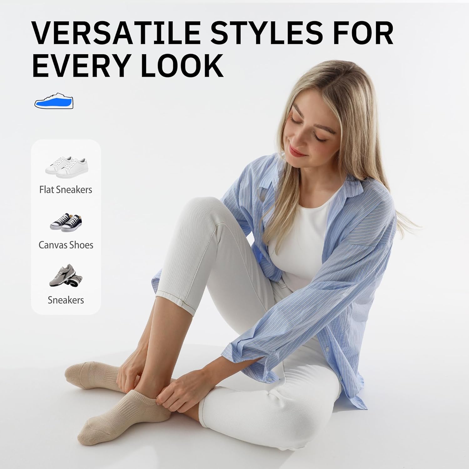 Detalle 2 de CLOSEMATE No Show trainer socks 6 pairs