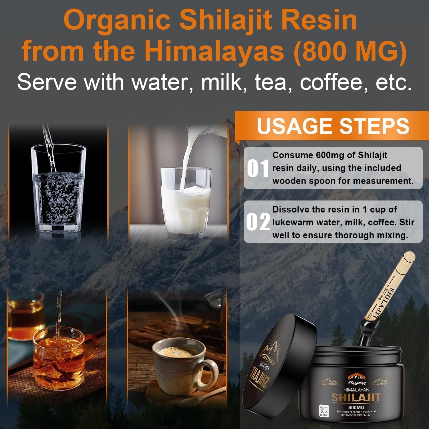 Detalle de Shilajit Resin, 30 Grams