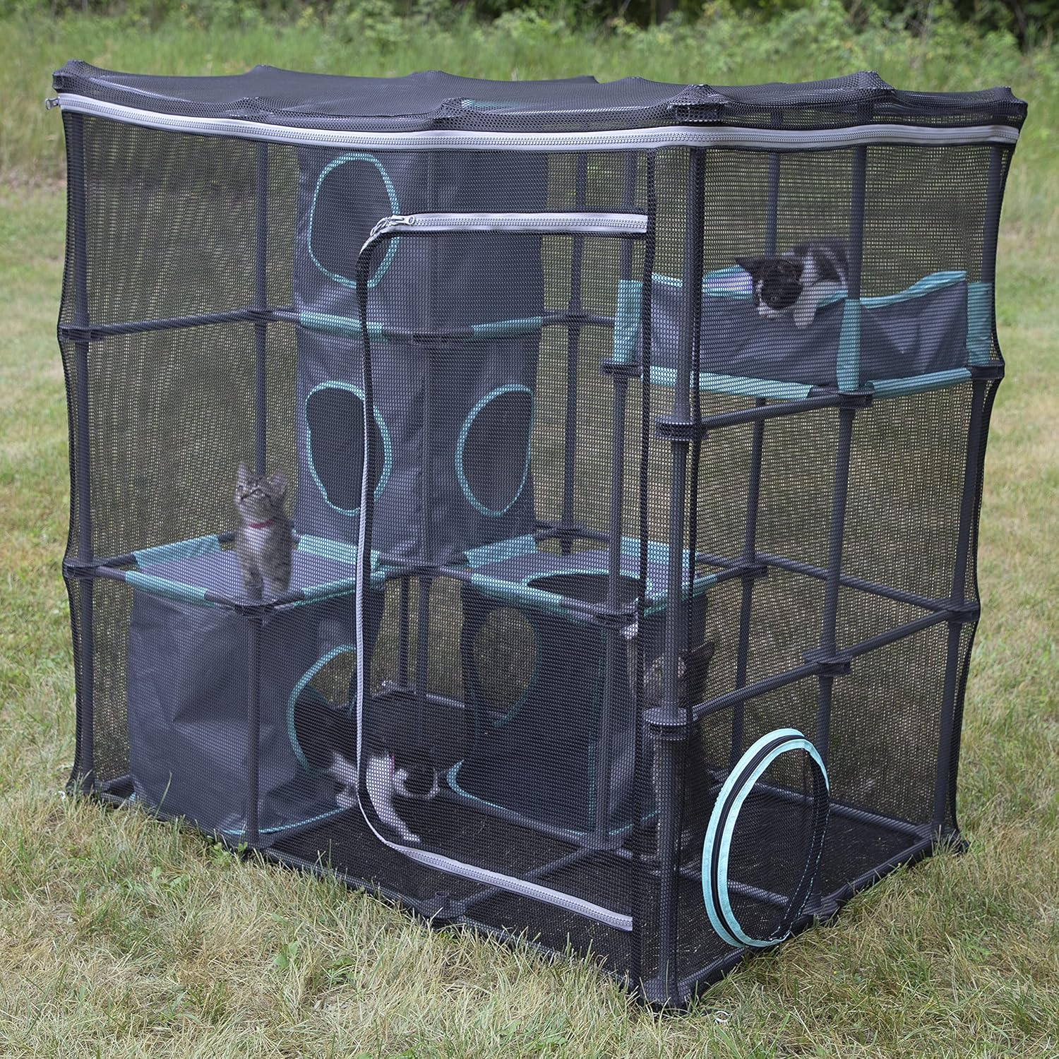 Thumbnail 1 de Kitty City Outdoor Catio Furniture and Play Kits: Mega Kit for Multi‑Cat Fun
