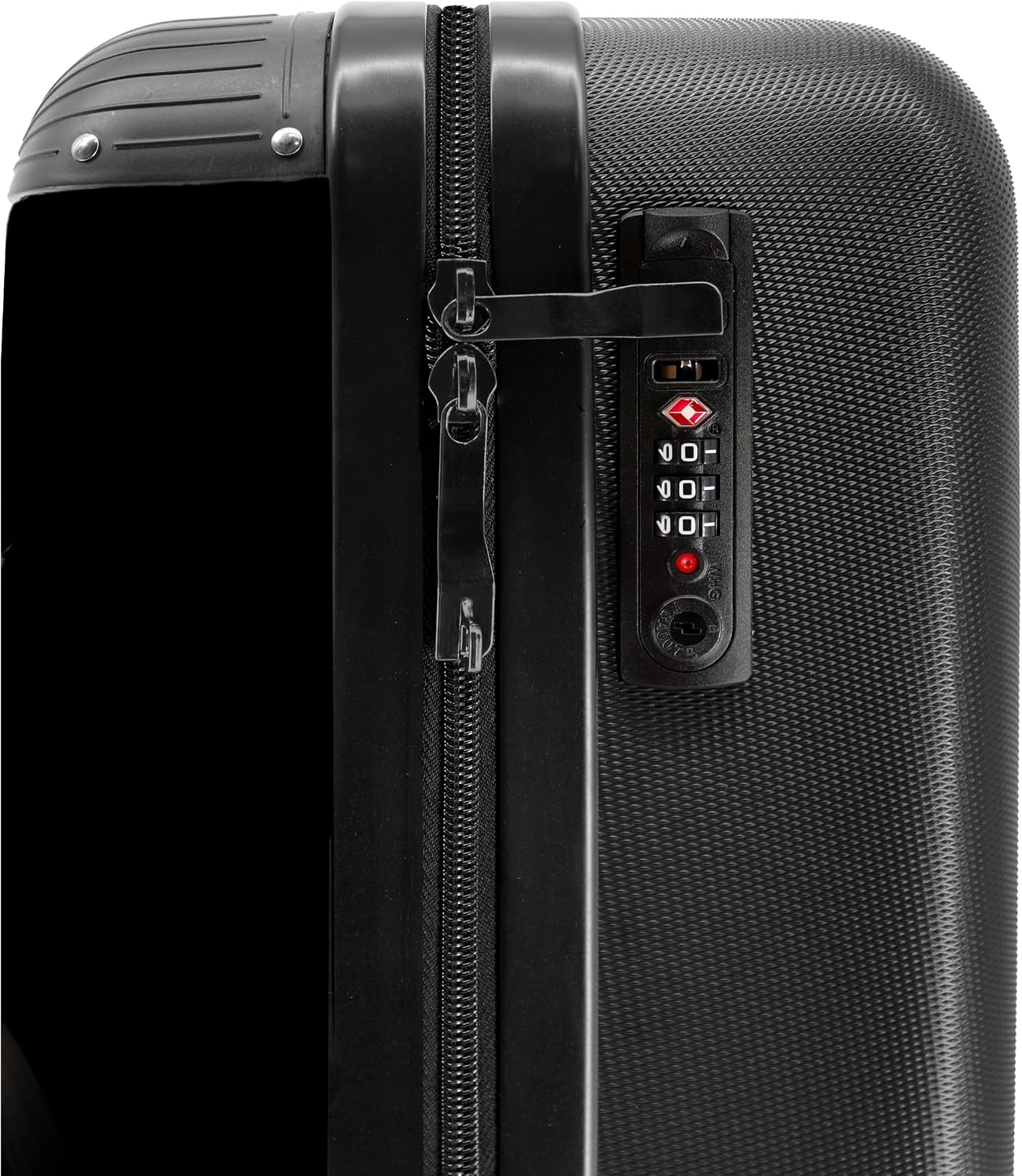 Detalle 1 de NoBoringSuitcases.com Maleta de Cabina Rinoceronte 🦏 10kg Negros