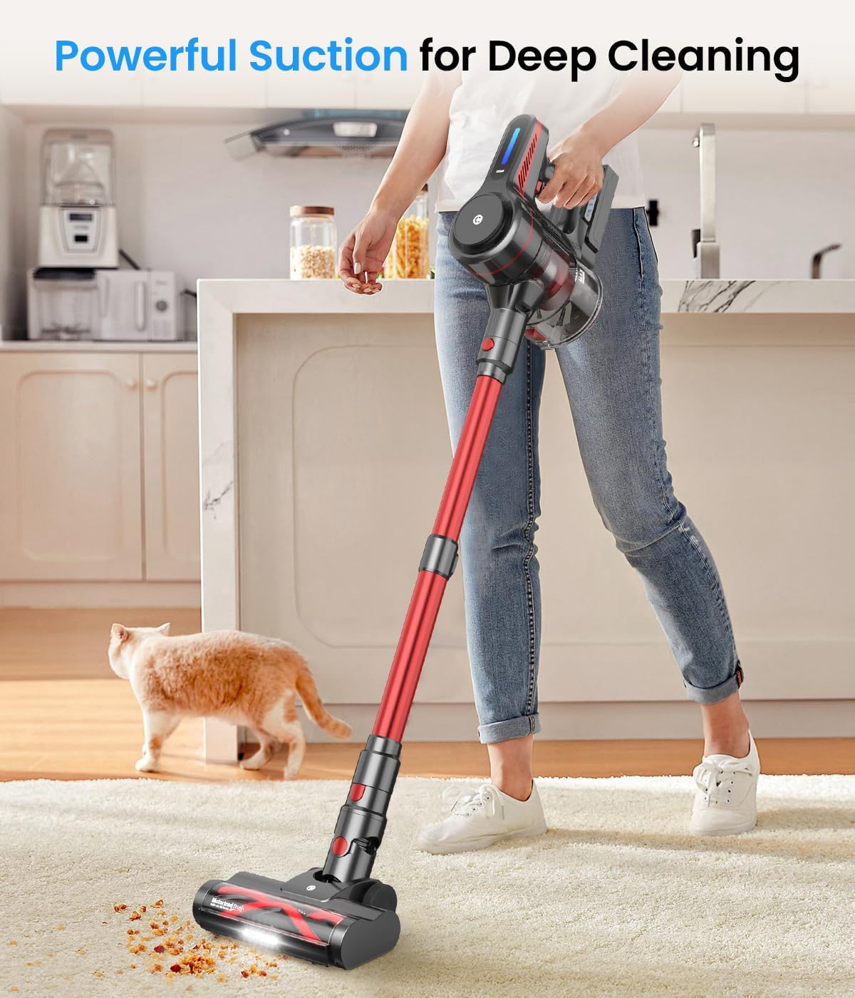 Thumbnail 1 de CHEBIO Cordless Vacuum Cleaner 45Mins runtime 🧹