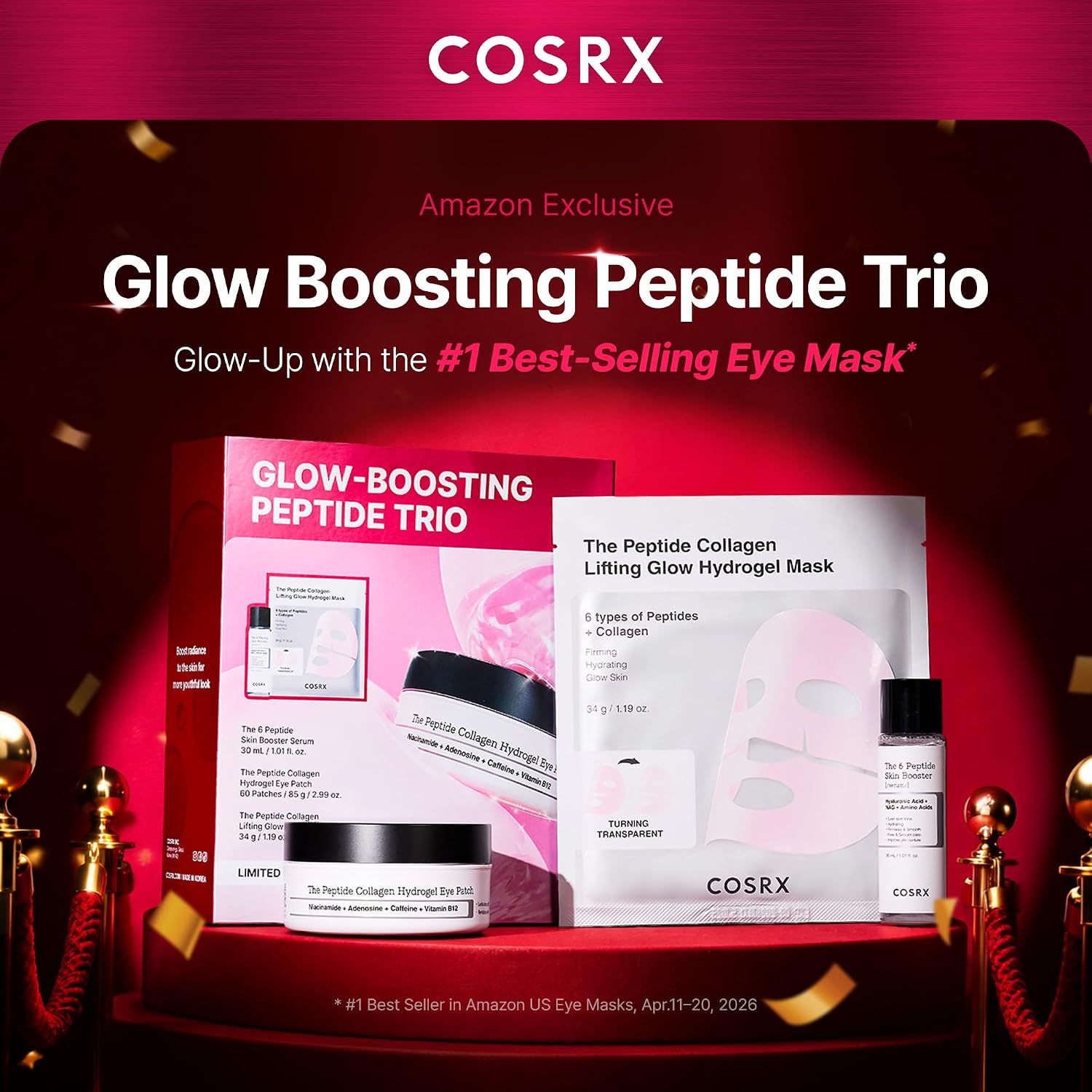 Detalle 2 de COSRX Pink Peptides Collagen Eye Patch 60pcs