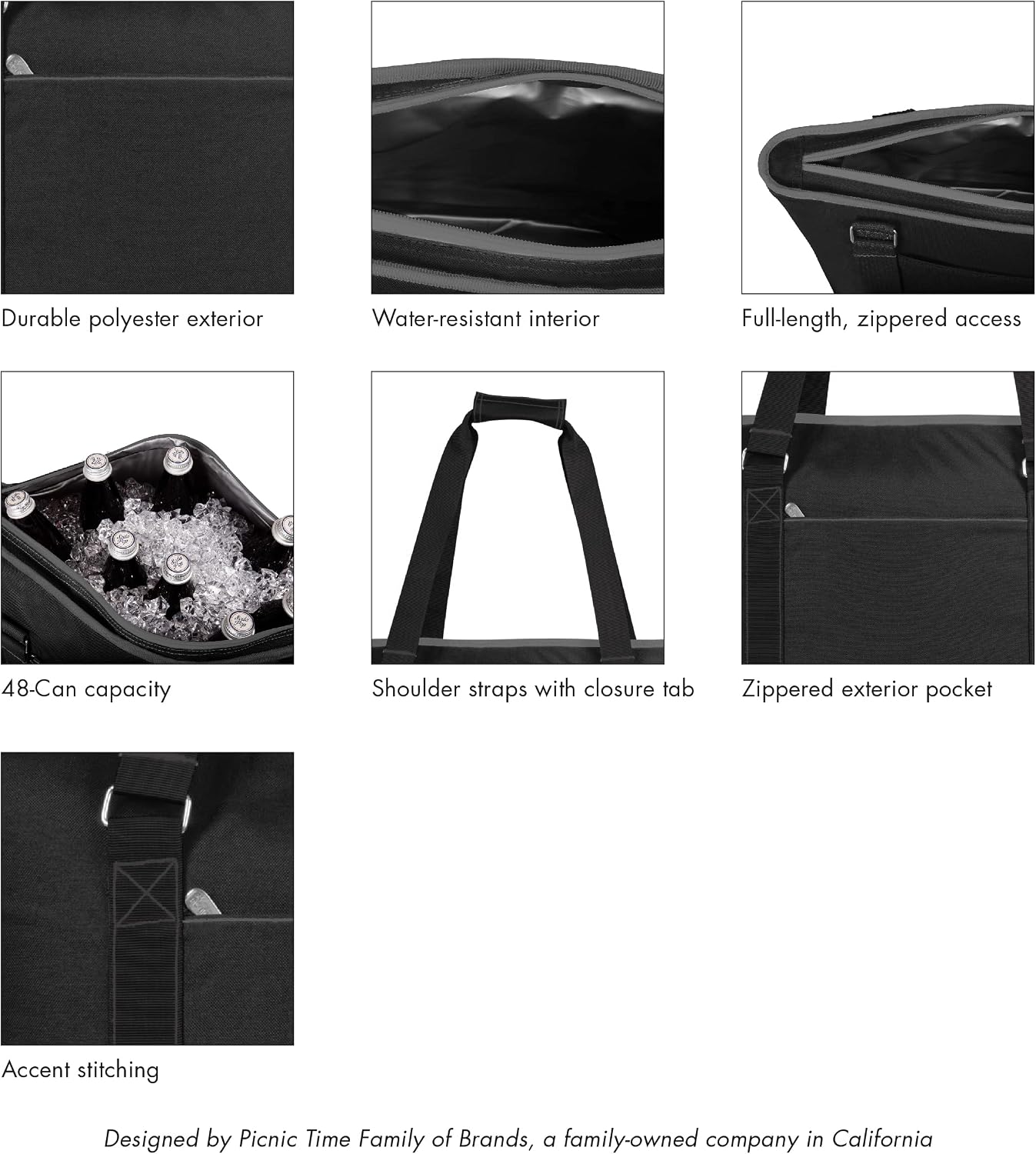 Thumbnail 3 de PICNIC TIME NFL Tahoe XL Tote Cooler Bag (Tahoe NFL) — Soft Cooler Tote