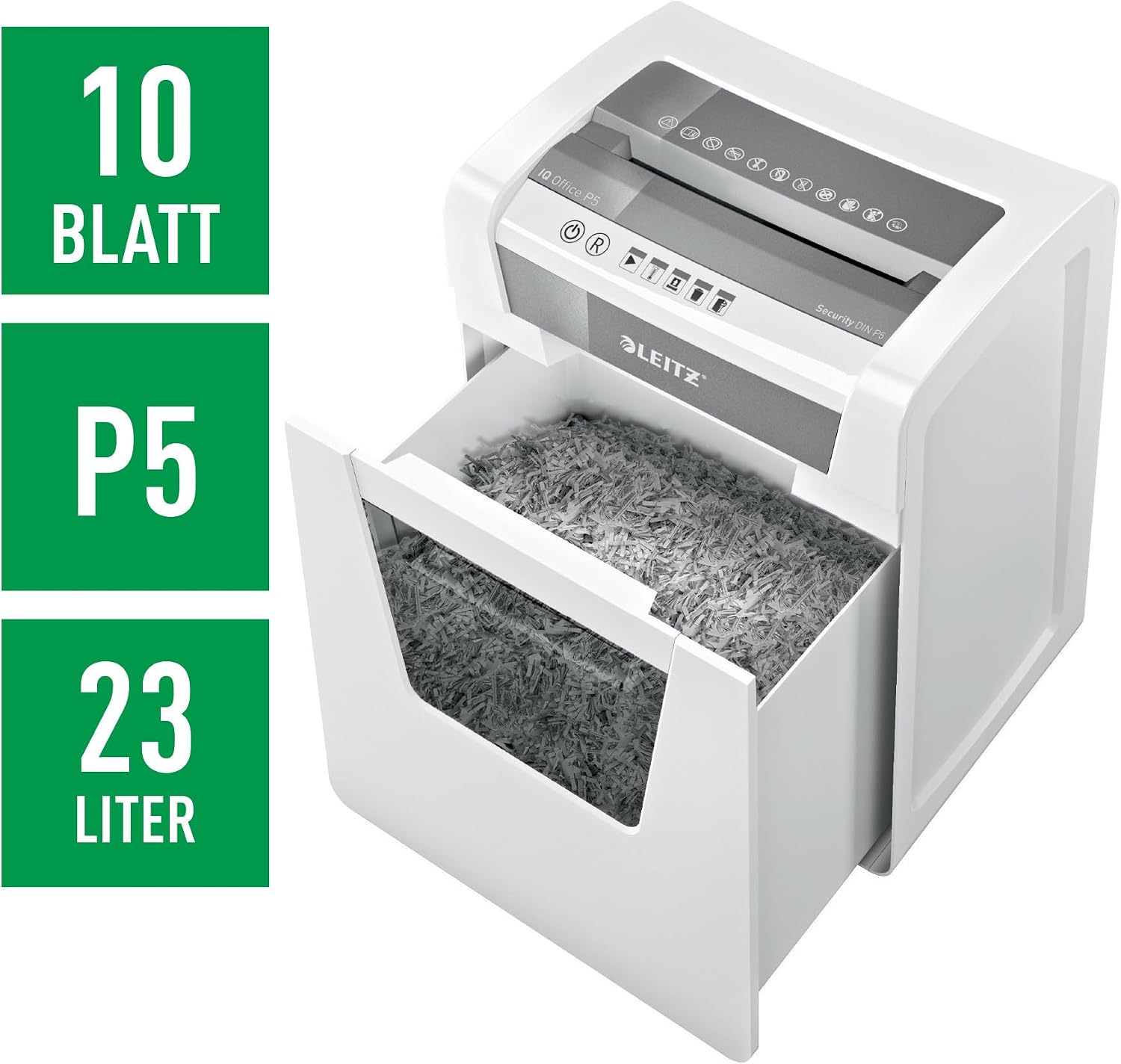 Detalle 2 de Leitz IQ Aktenvernichter Office P5 23L