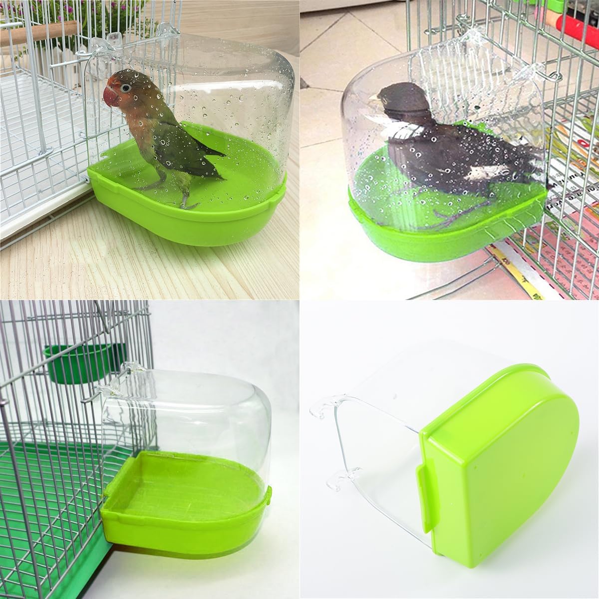 Detalle 2 de ULTECHNOVO Parrot Cage Bath for Budgies 🐦