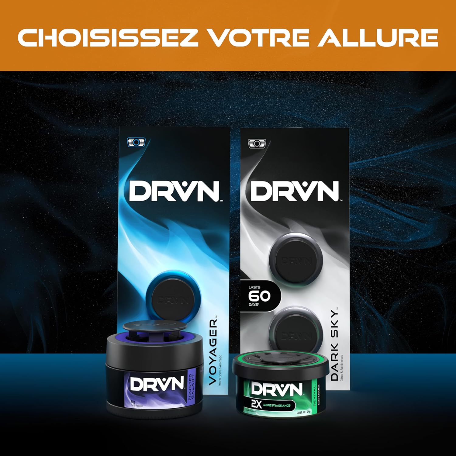 Thumbnail 4 de DRVN Désodorisant Voiture Clip Ajustable Desert Spirit Pack 6