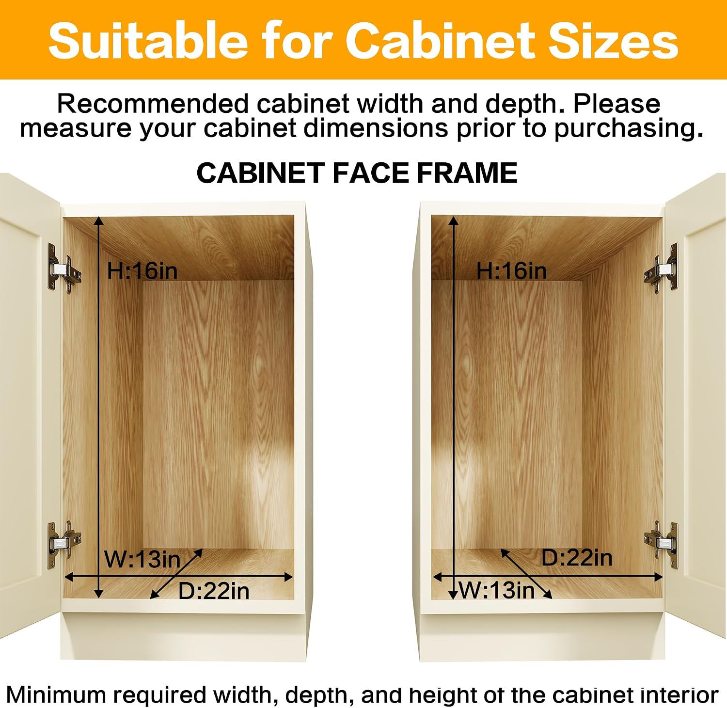 Detalle de QUYUWU 2-Tier pull out pantry organizer 12 in