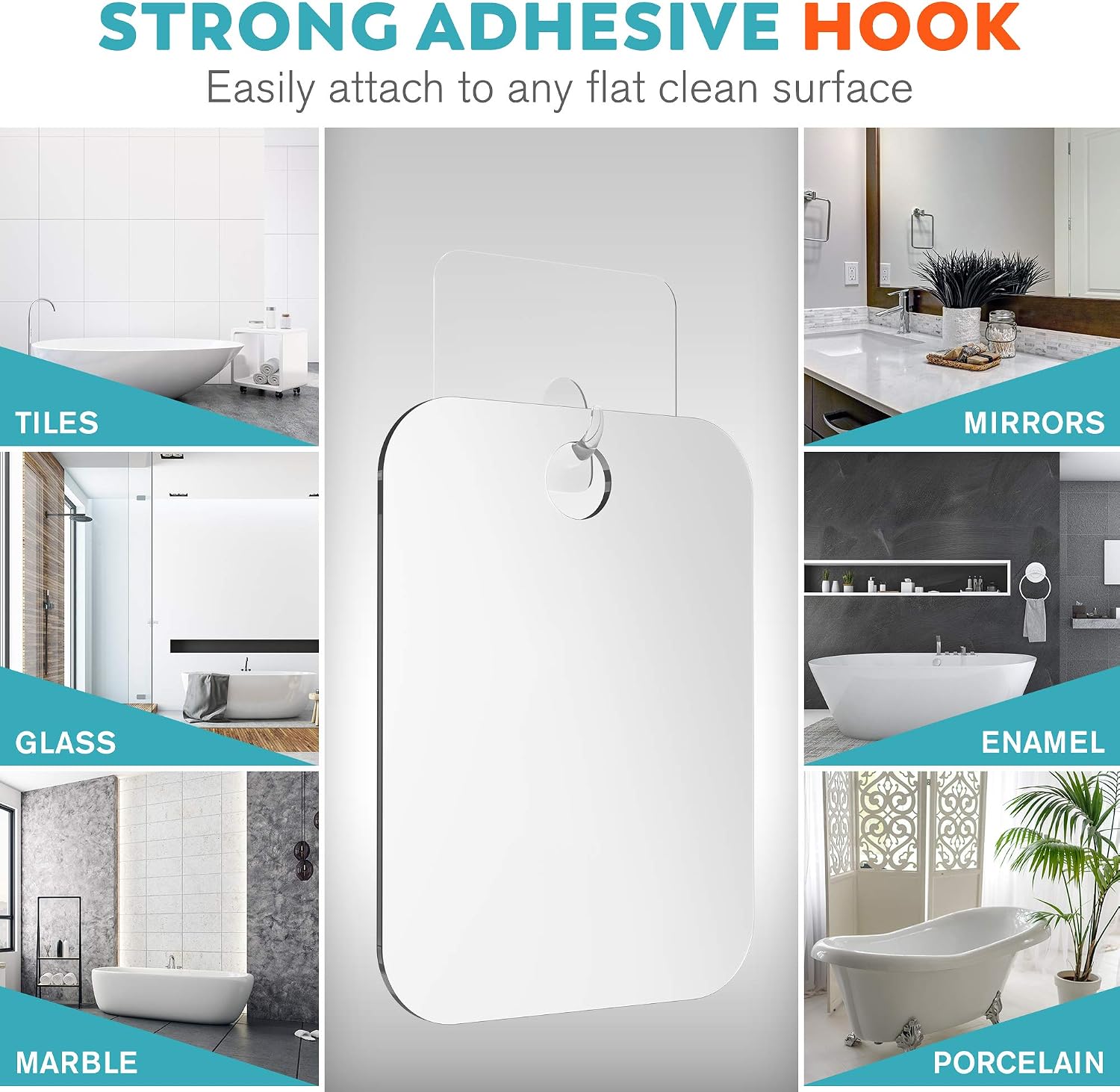 Thumbnail 4 de HONEYBULL Fogless Shower Mirror 6x8in