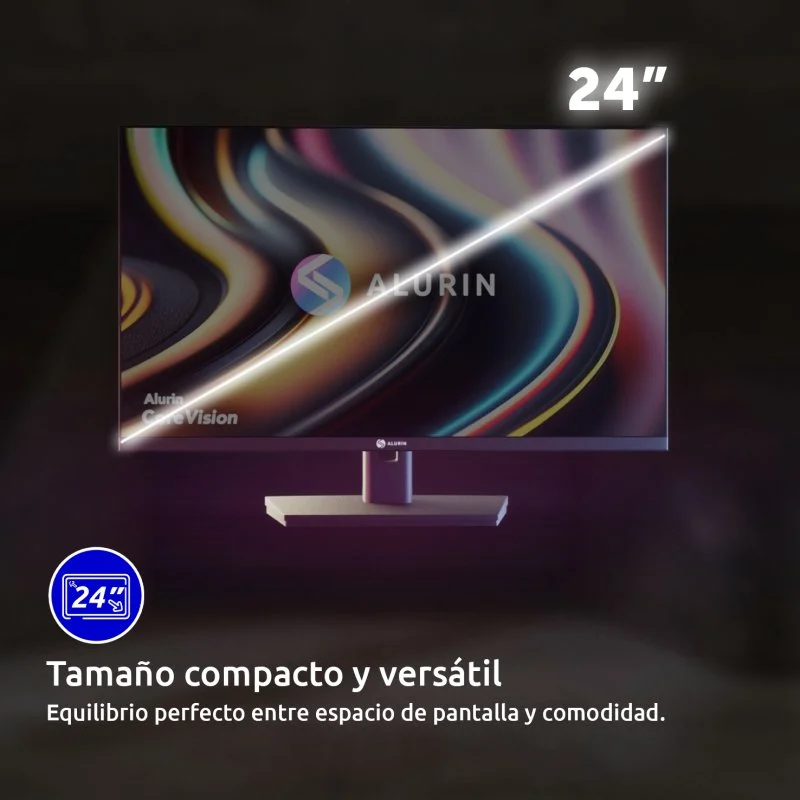Detalle 2 de Monitor Alurin 24" IPS FHD 100Hz Freesync 🌟 USB-C