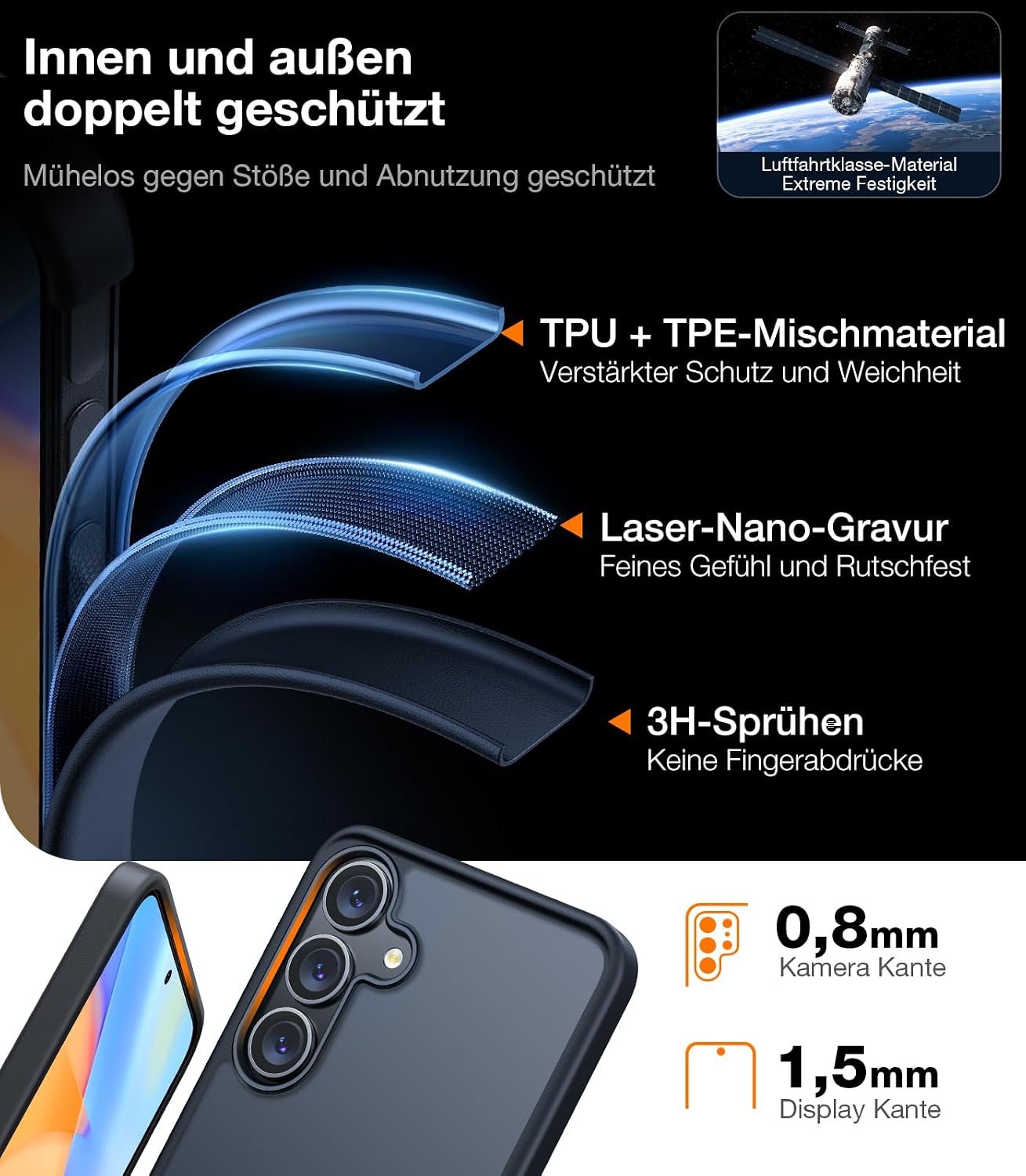 Thumbnail 2 de TORRAS Galaxy S25 Hülle Schutzhülle 360° Schutz