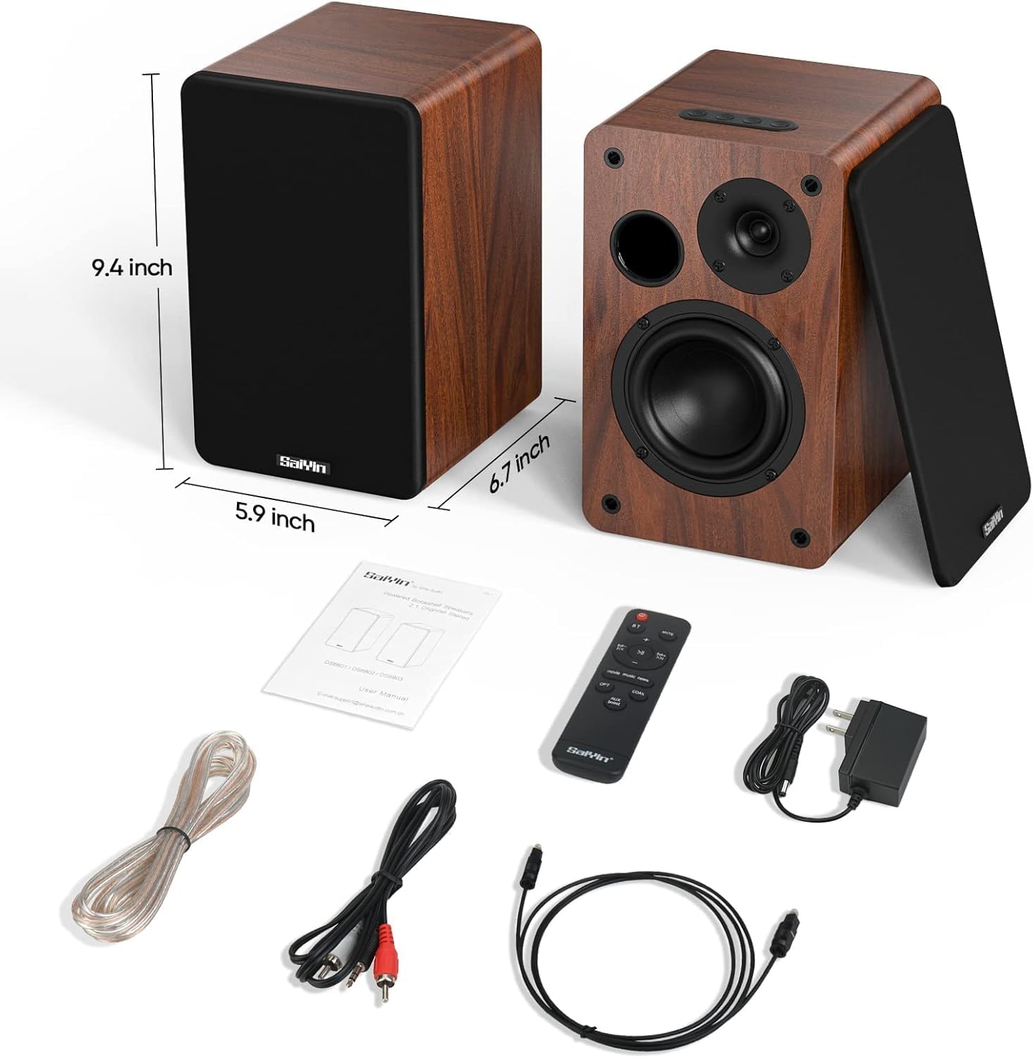 Thumbnail 6 de Saiyin Active Bookshelf Speakers 40W