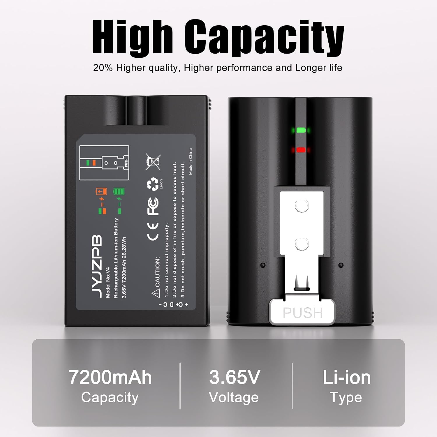 Detalle de 7200mAh JYJZPB Ring quick release battery
