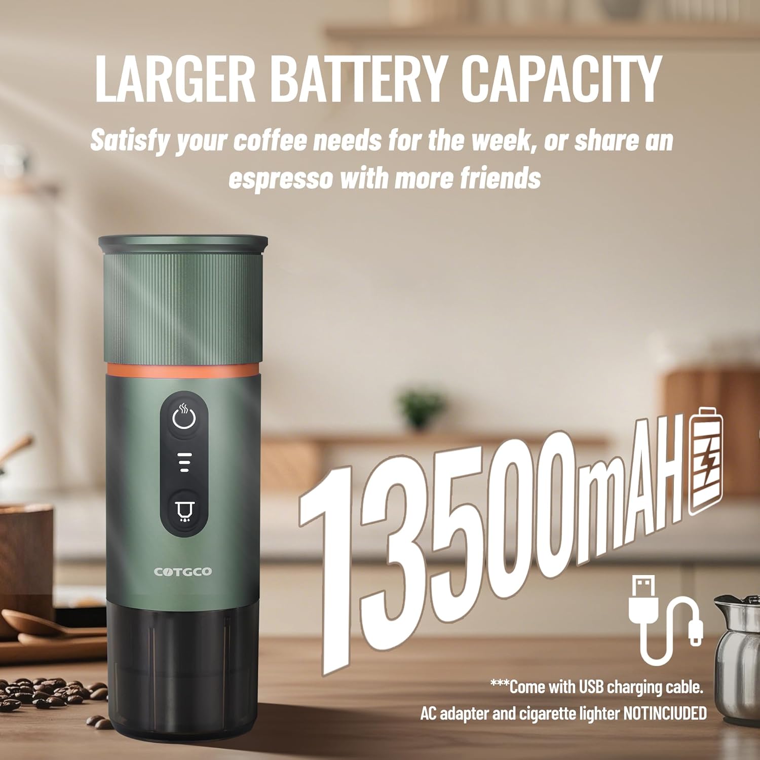 Thumbnail 4 de COTGCO Cafetera Portátil 12V: Espresso a Bordo