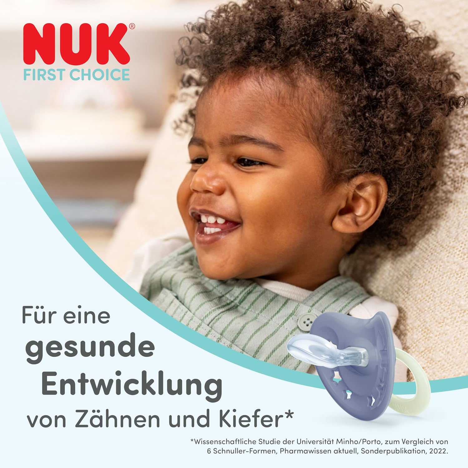 Detalle de NUK First Choice Classic Day & Night Schnuller 0–6 Monate
