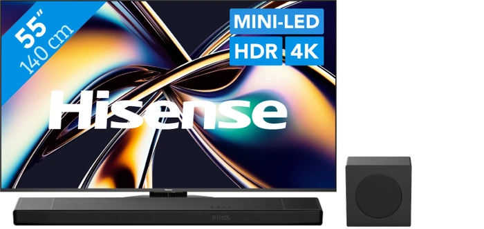 Thumbnail 31 de Hisense 55 Zoll ULED Mini‑LED U8Q (2025) + Hisense AX3120Q Soundbar-Set