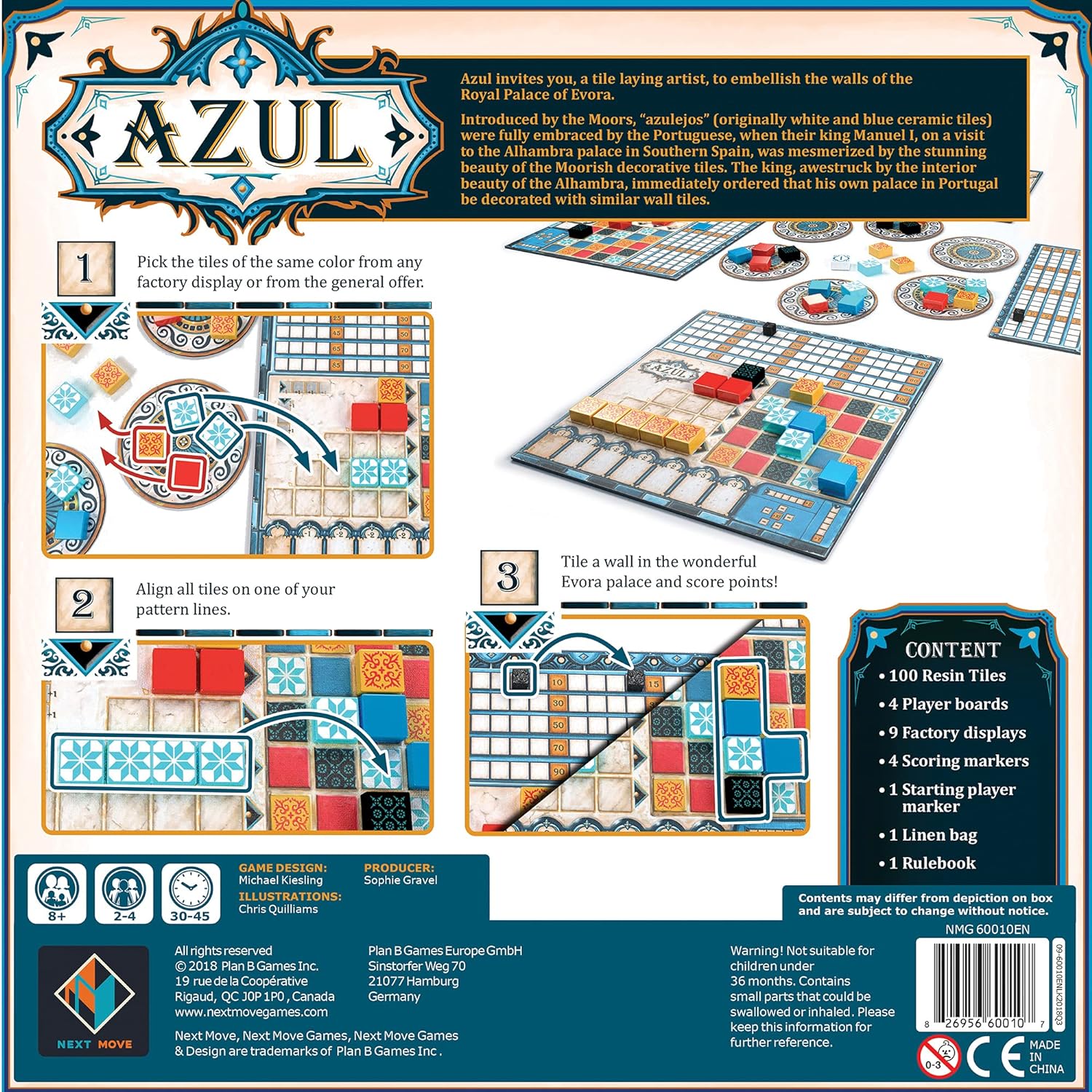 Thumbnail 1 de Plan B Games | Azul tile laying board game (Ages 8+, 2–4 players)