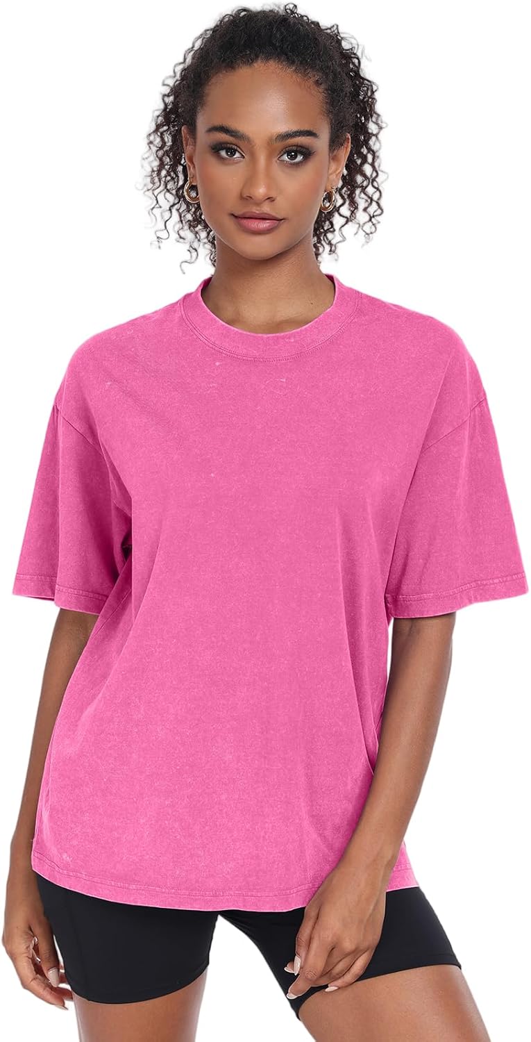 Thumbnail 1 de SnowElve Women's Washed Vintage Oversized T-Shirt — Baggy Everyday Streetwear