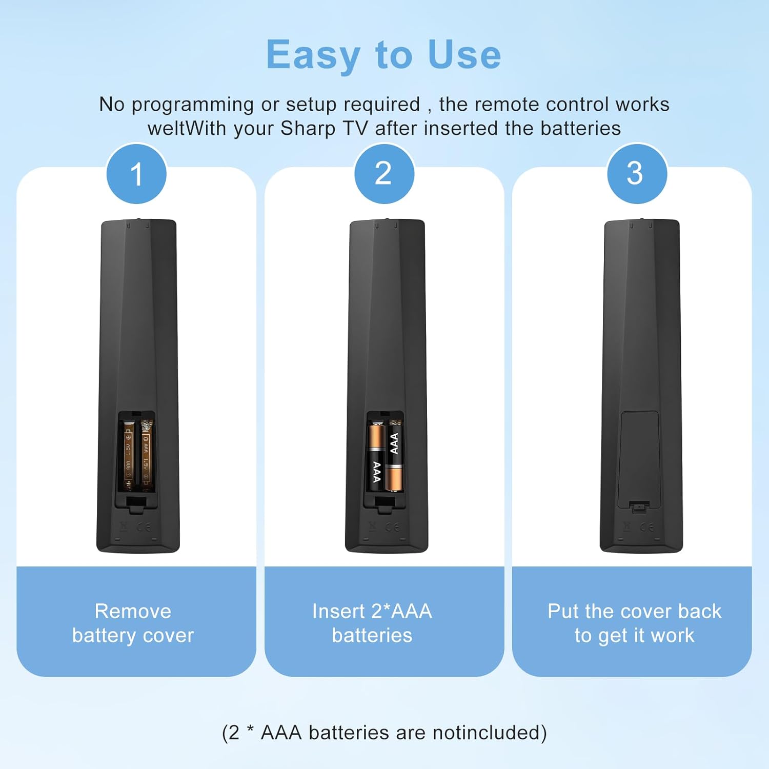 Thumbnail 6 de Sharp Aquos Replacement Remote 2‑shortcut universal
