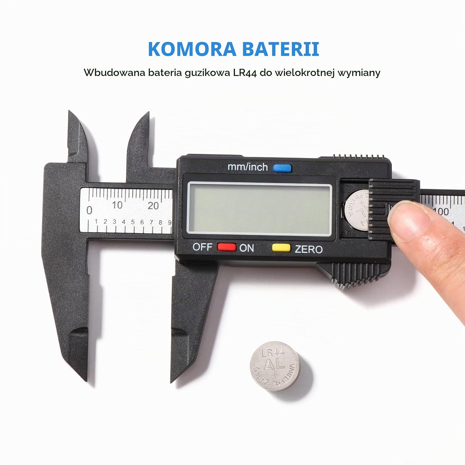 Detalle de Vinabo Pied a Coulisse Digital – suwmiarka cyfrowa 150 mm/6″ z dużym wyświetlaczem LCD