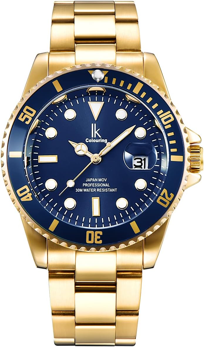 Detalle de Alienwork IK orologio uomo/donna con cinturino in metallo e calendario