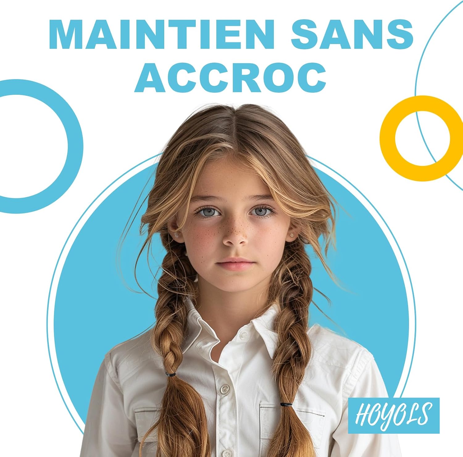 Thumbnail 1 de HOYOLS Petits élastiques en caoutchouc noir 1,27 cm – 1000 pièces
