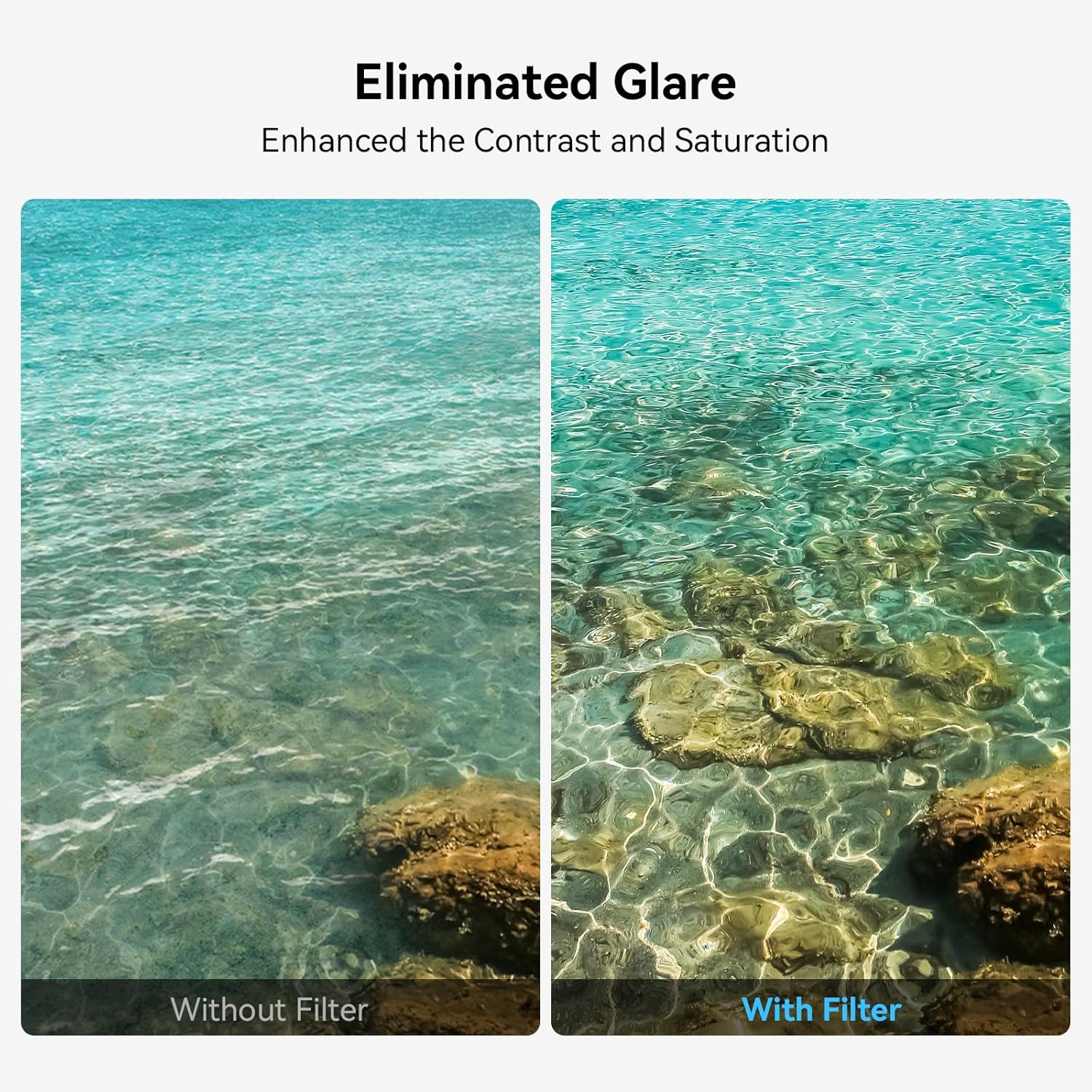 Detalle 2 de SMALLRIG Filtre Polarisant Circulaire Magnétique 52 mm — Cadre ultra fin et verre HD