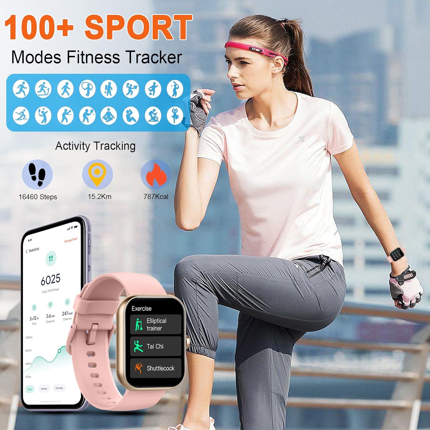 Thumbnail 3 de Fempoin Smart Watch T31: fitness, SpO2, sleep tracking and menstrual cycle logging