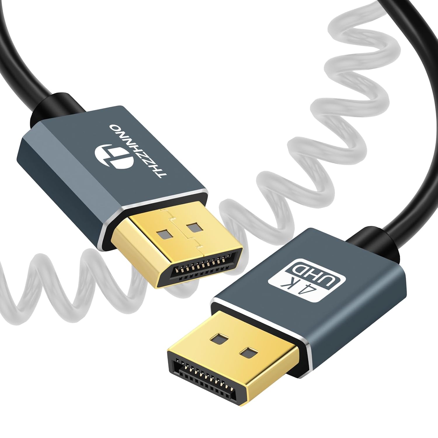 Detalle 2 de Thzzhnno DisplayPort Spiralkabel 1M 4K