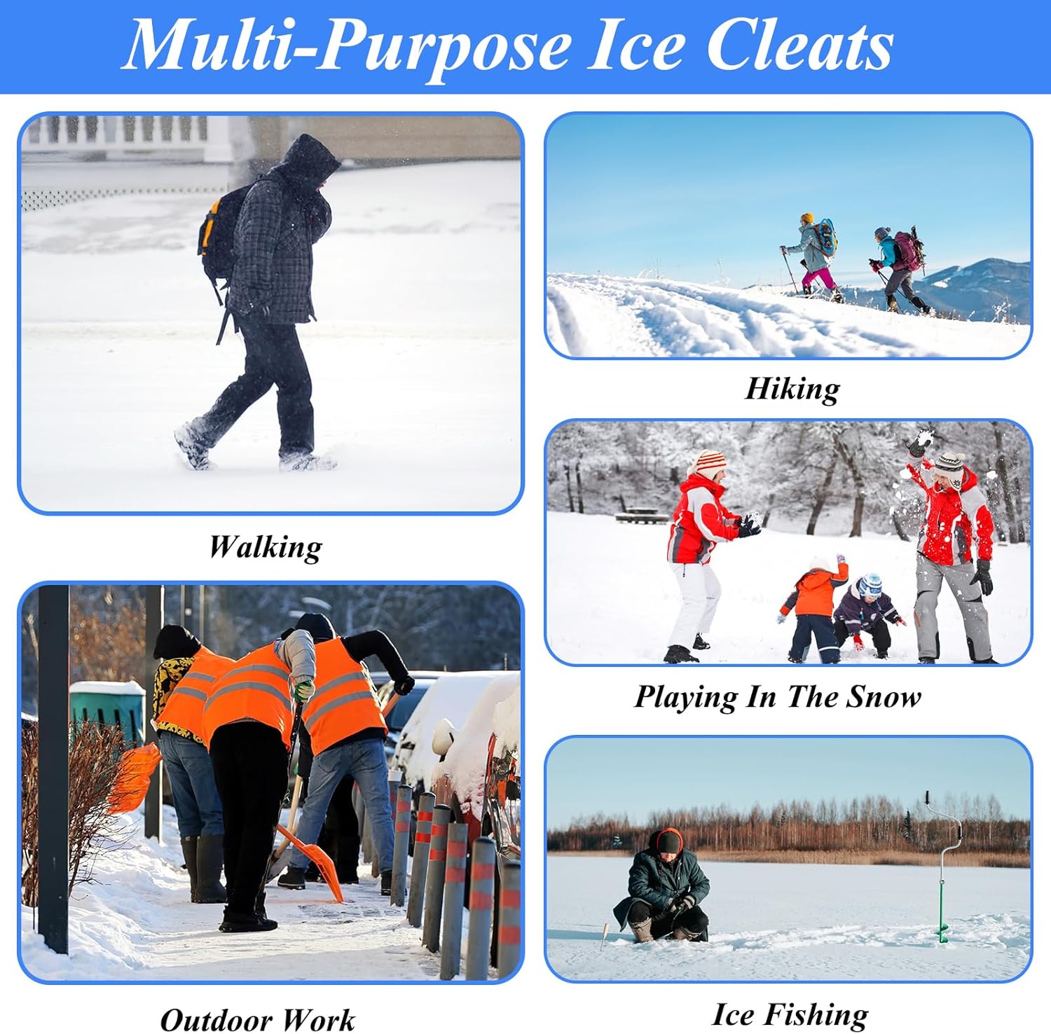 Thumbnail 5 de HONYAO Ice Cleats for Shoes and Boots