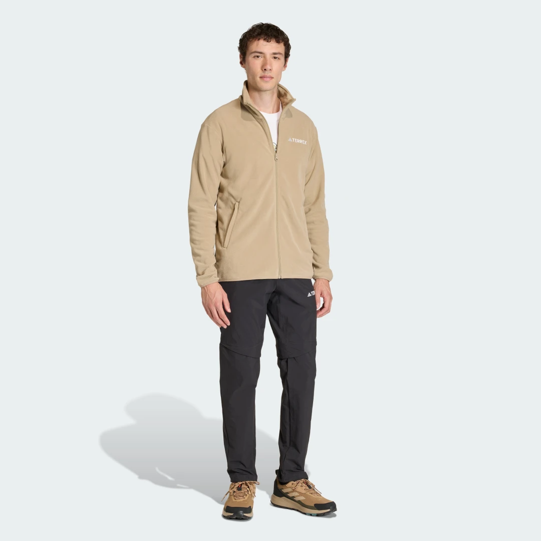 Detalle de Chaqueta de felpa con cremallera Multi Essentials de Adidas