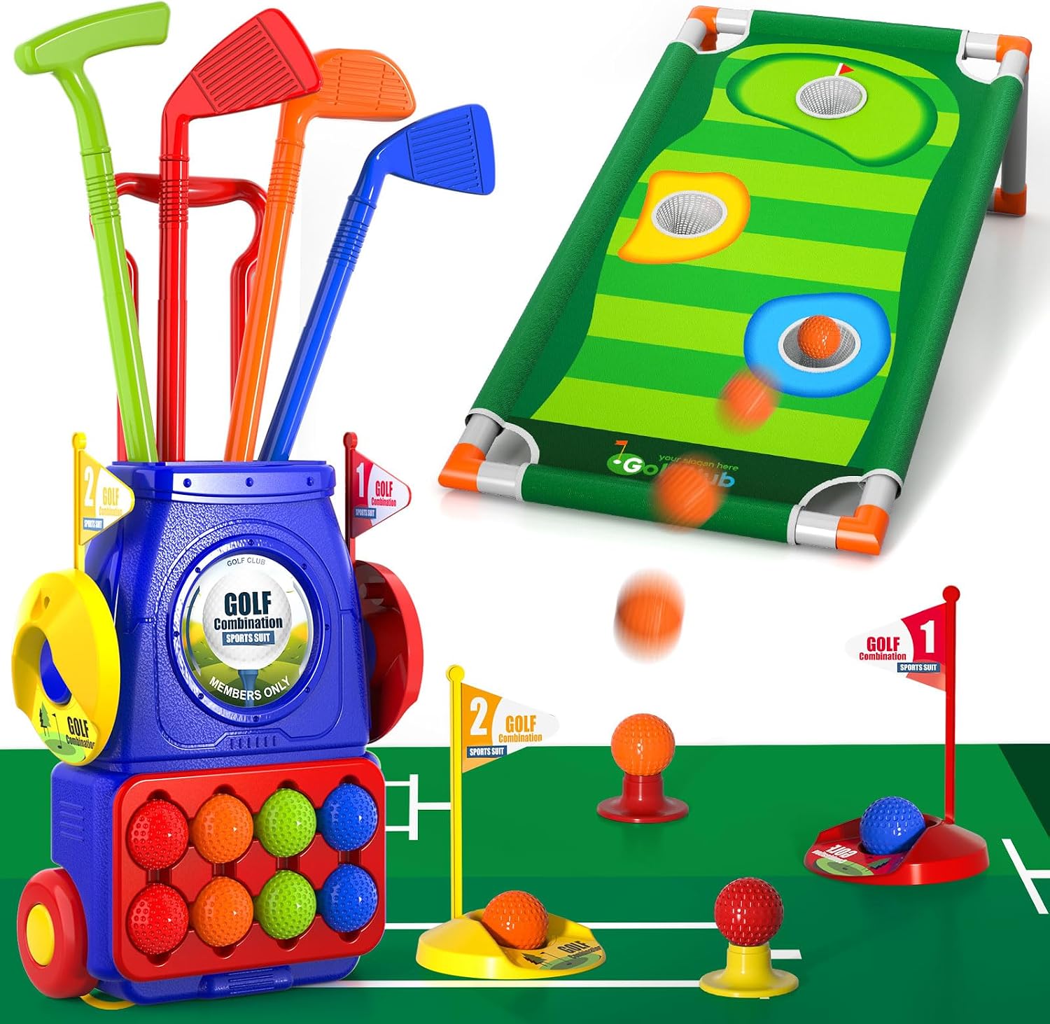 Detalle de Bennol Upgraded Kids Toddler Golf Set for Ages 3-7 ⛳