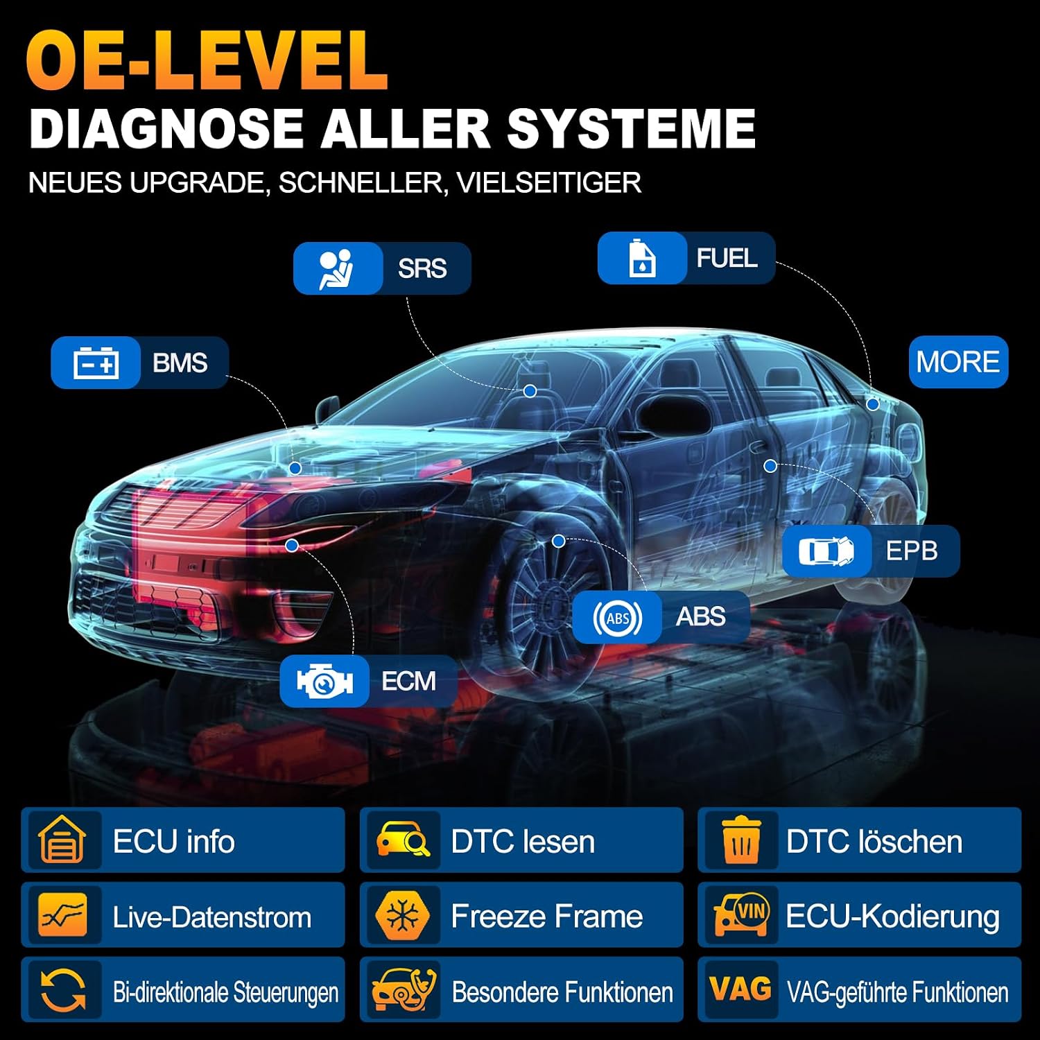 Thumbnail 1 de LAUNCH X431 PRO Elite OBD2 Diagnosesystem