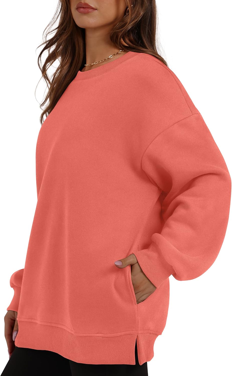 Detalle de WIHOLL Oversized Crewneck Sweatshirt with Pocket