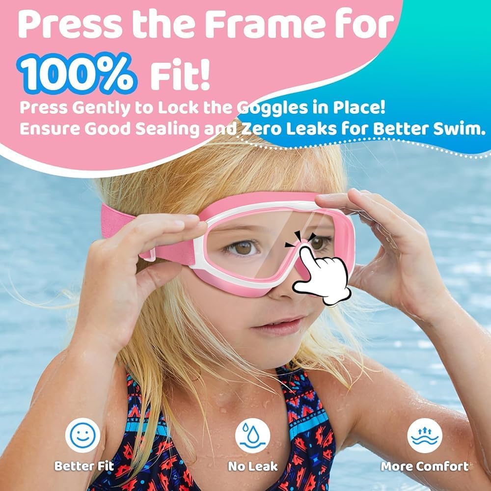 Thumbnail 2 de Vvinca Kids Swimming Goggles: Wide View, Anti-Fog & No-Leak Comfort for Children