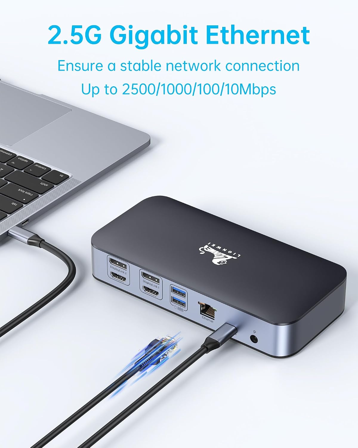 Thumbnail 5 de LIONWEI DisplayLink Dockingstation 15 in 1