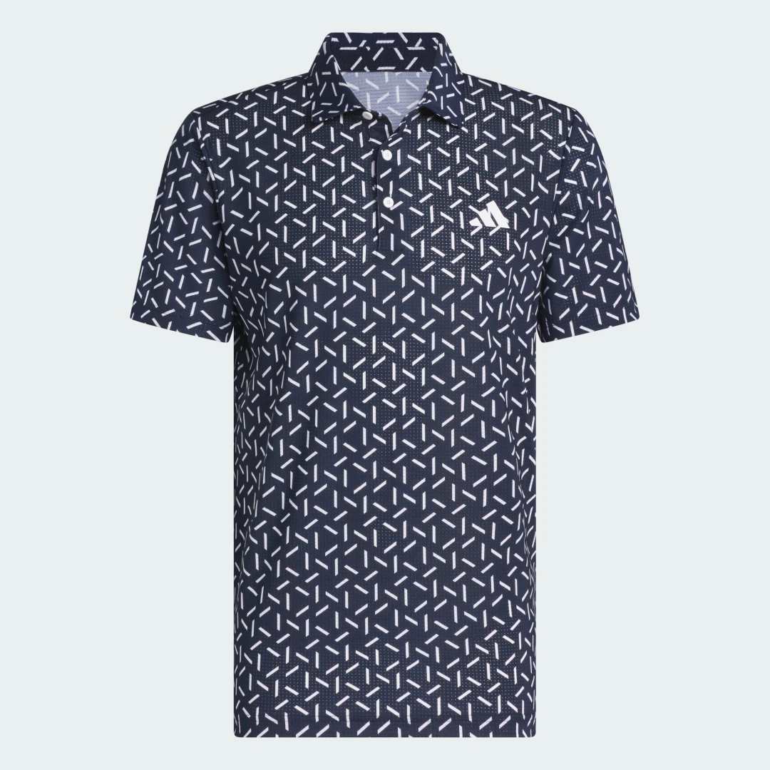 Detalle 2 de POLO de MALLA estampado Climacool Ultimate365 de Adidas en Azul