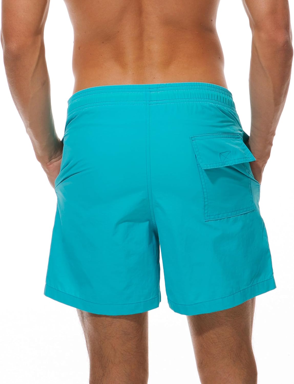 Thumbnail 2 de Kfnire Herren-Badeshorts mit Schnelltrocknung, Taschen & kontrastierendem Kordelzug