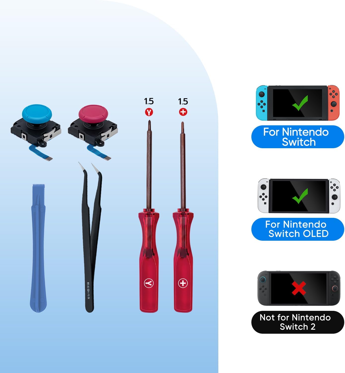 Detalle 2 de Wigearss 3D Sostituzione Joystick Analogico per Switch