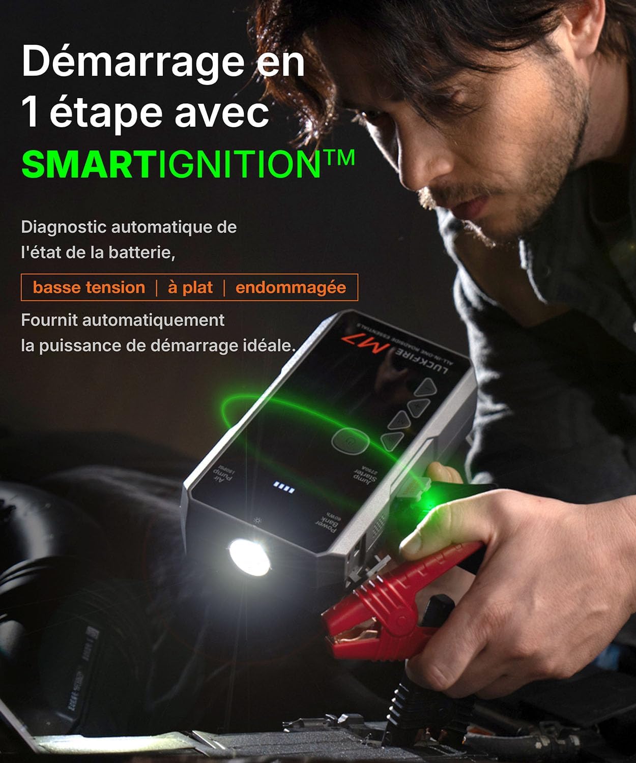 Thumbnail 2 de Luckfire M7 Booster batterie voiture 12V 60Wh