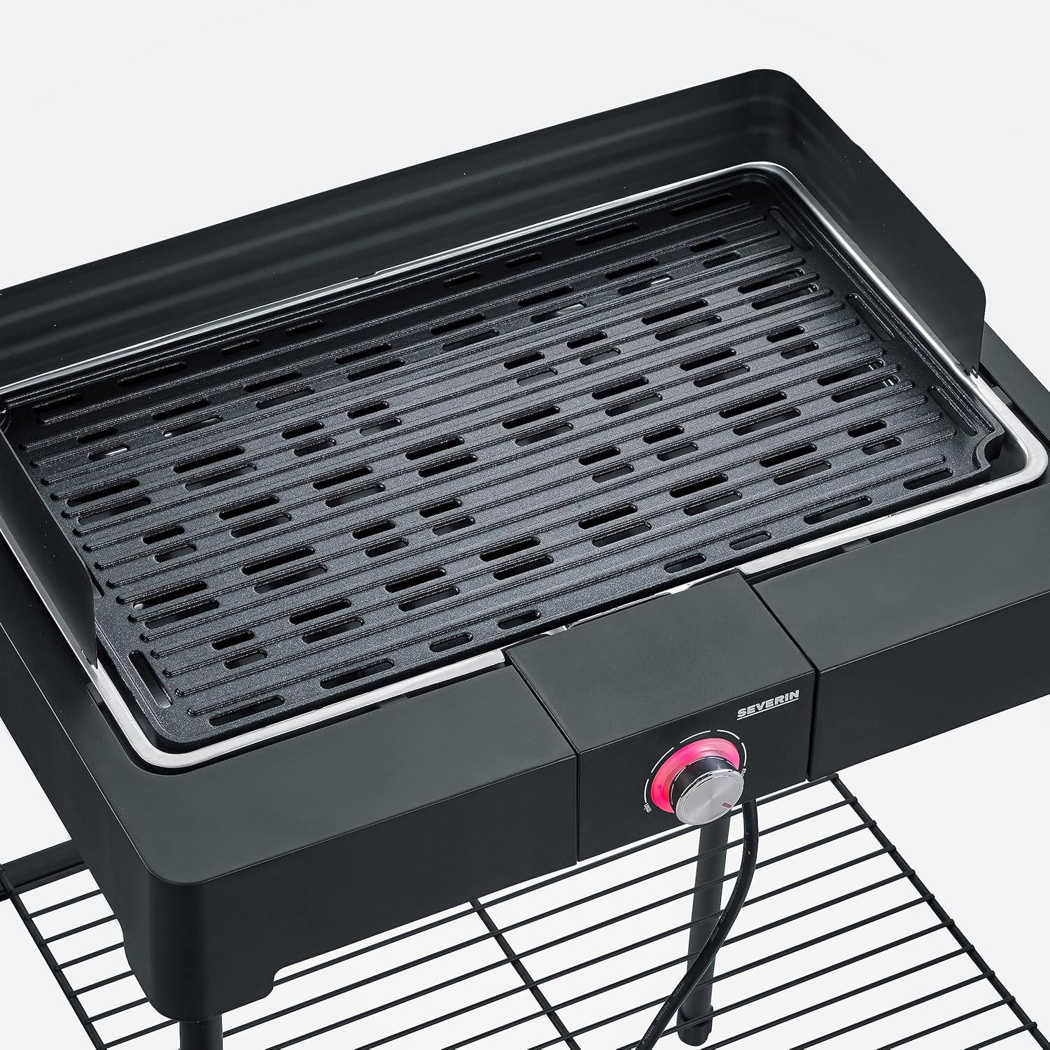Thumbnail 5 de SEVERIN PG 8568 Barbecue elettrico 2200W in alluminio pressofuso con stand e piastra zigrinata