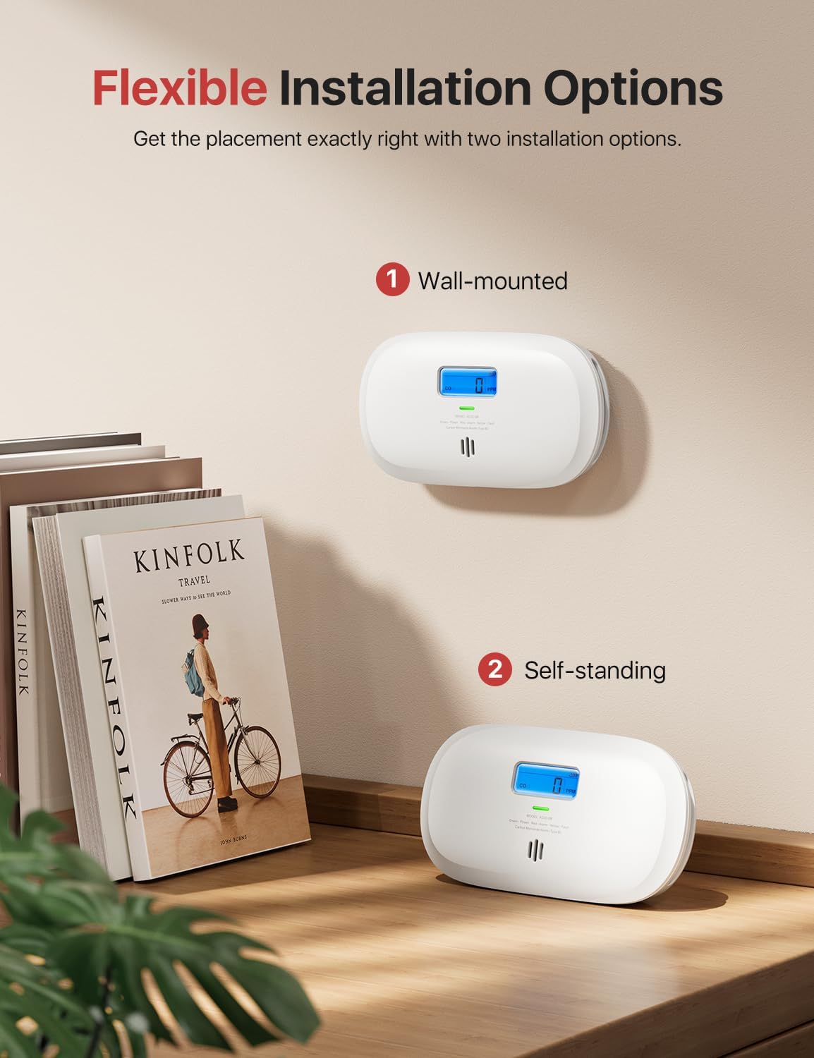 Detalle de X-Sense XC0C-SR CO detector 10-year lifespan