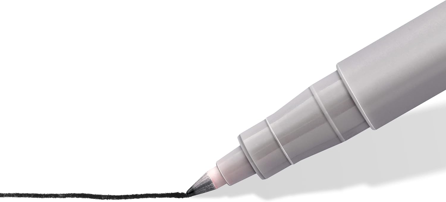 Detalle de Staedtler Feutre Lumocolor non-permanent – kit de 5 feutres noirs (F 0,6 mm), rechargeables