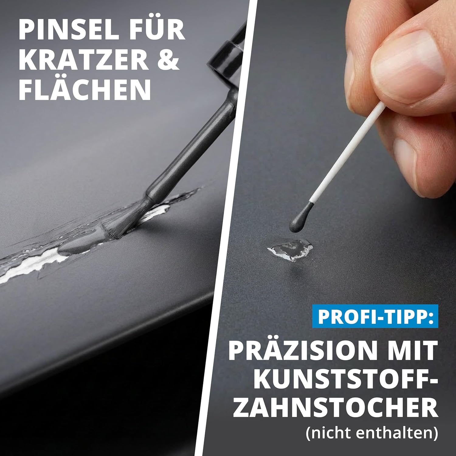 Thumbnail 2 de LICARGO Lackstift Anthrazit Grau Matt (RAL 7016) – präziser Reparaturlack für kleine Kratzer & Steinschläge
